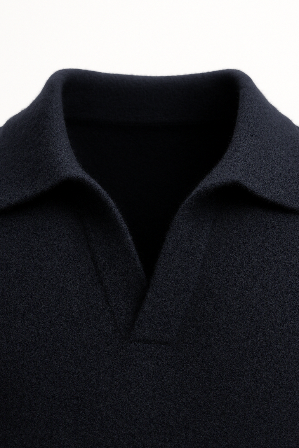 Marencio Cashmere Polo Knit Navy