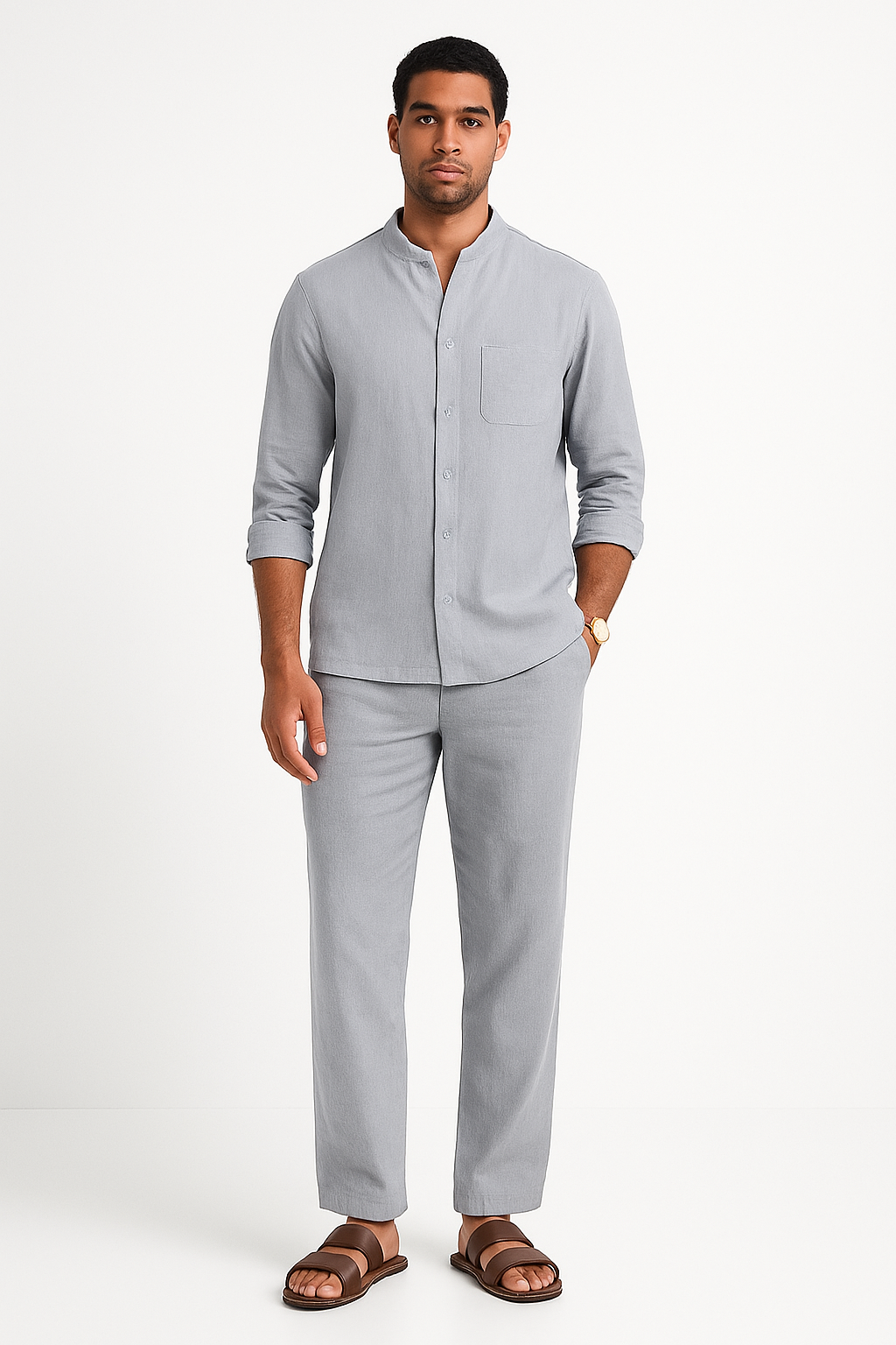 Buy 1, Get 2 – The Saelir Linen Edition® (Shirt + Pants Set)
