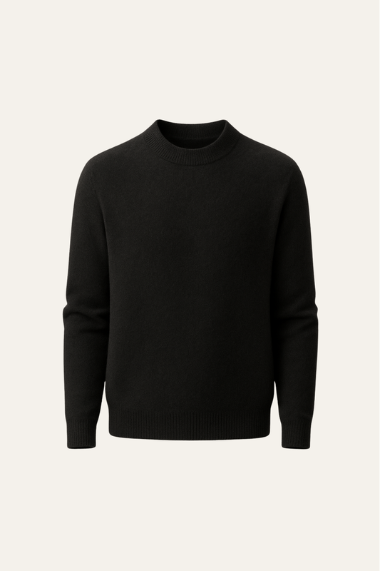 Marenzo Cashmere Crewneck Black