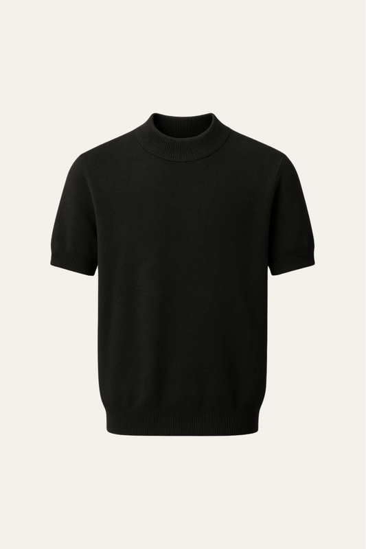 Lucerio Cashmere T-Shirt Black