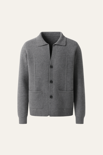 Valero Cashmere Cardigan Graphite