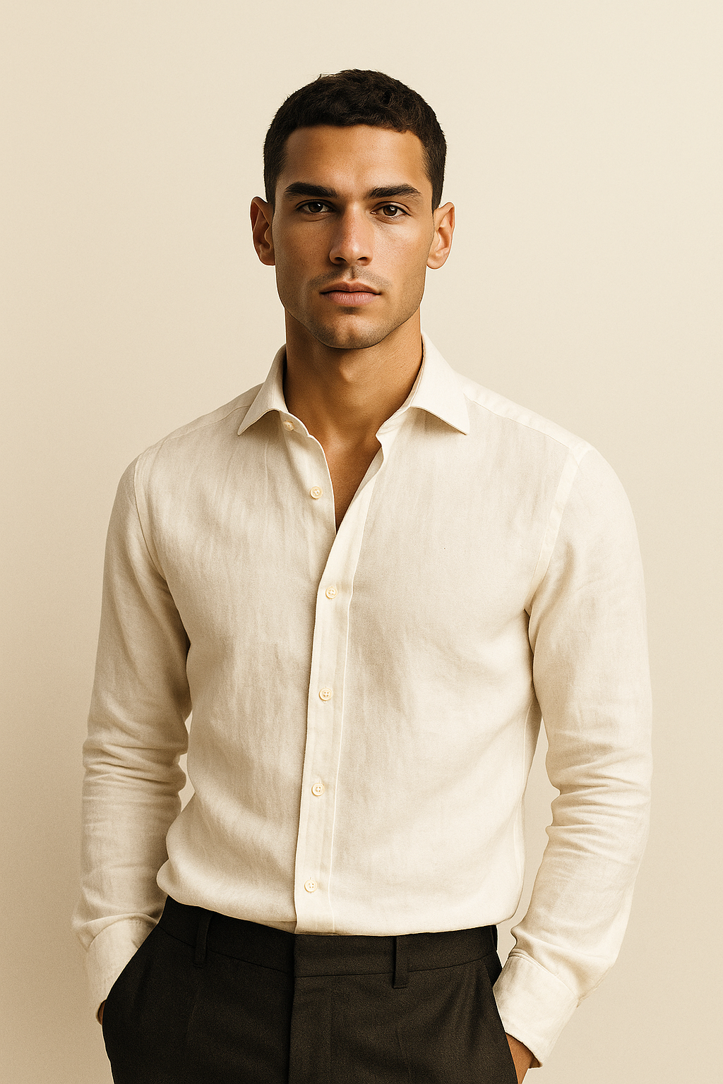 Capri Linen Shirt White