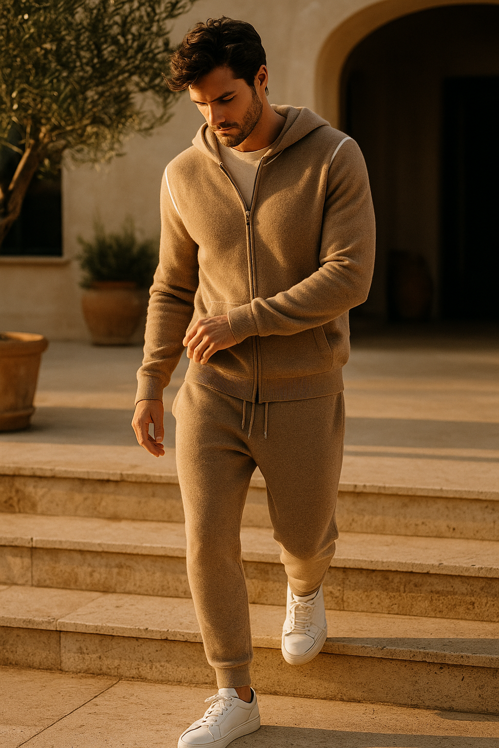 Leonis Cashmere Set Beige