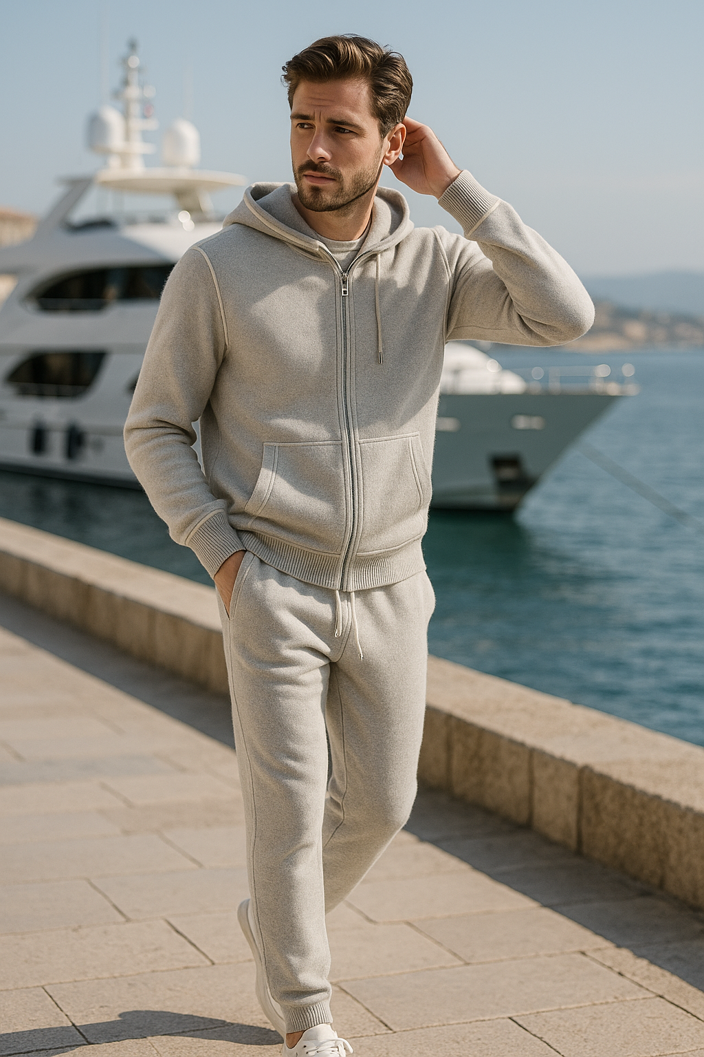 Leonis Cashmere Set Grey