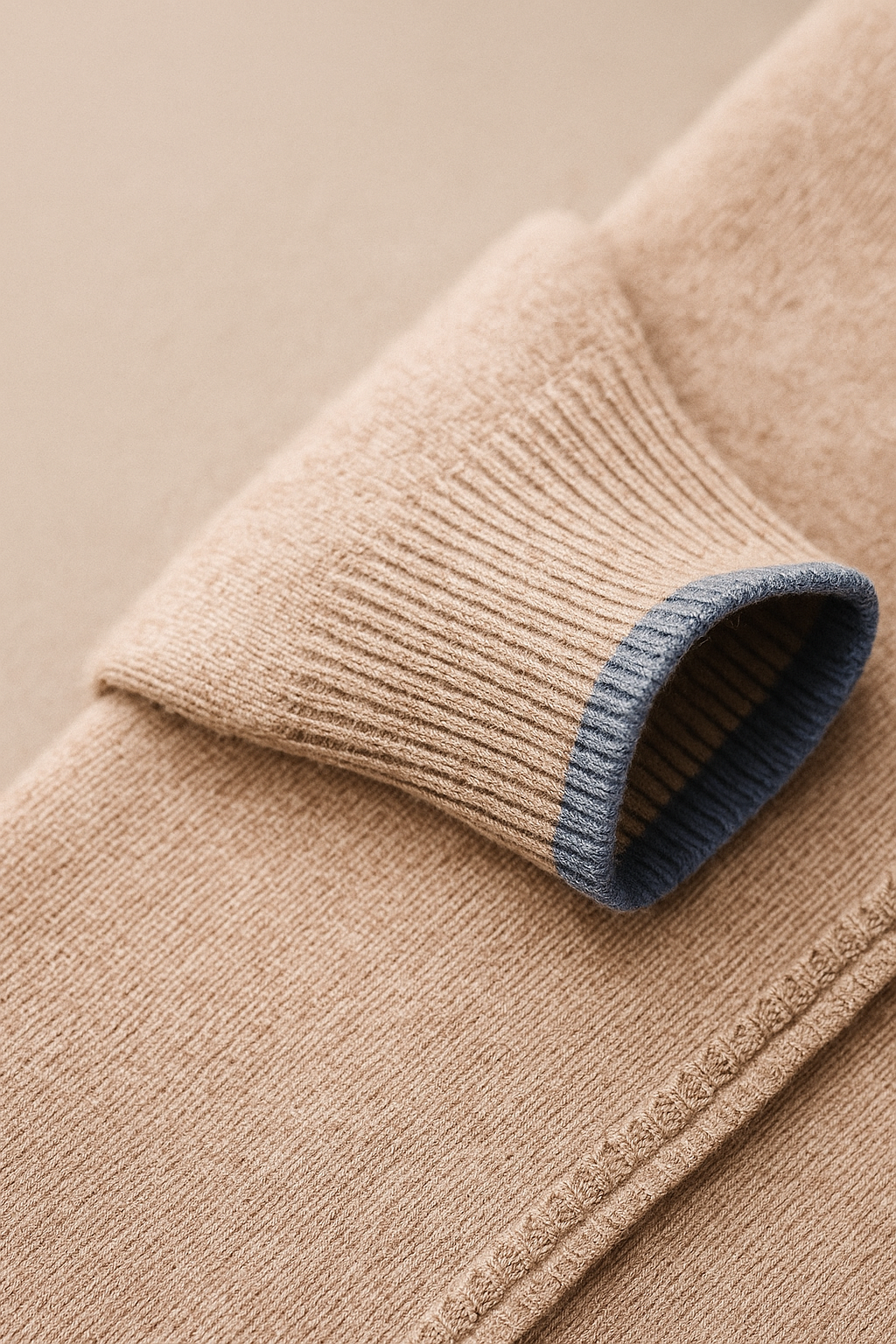 Terenzo Zip Cardigan Beige