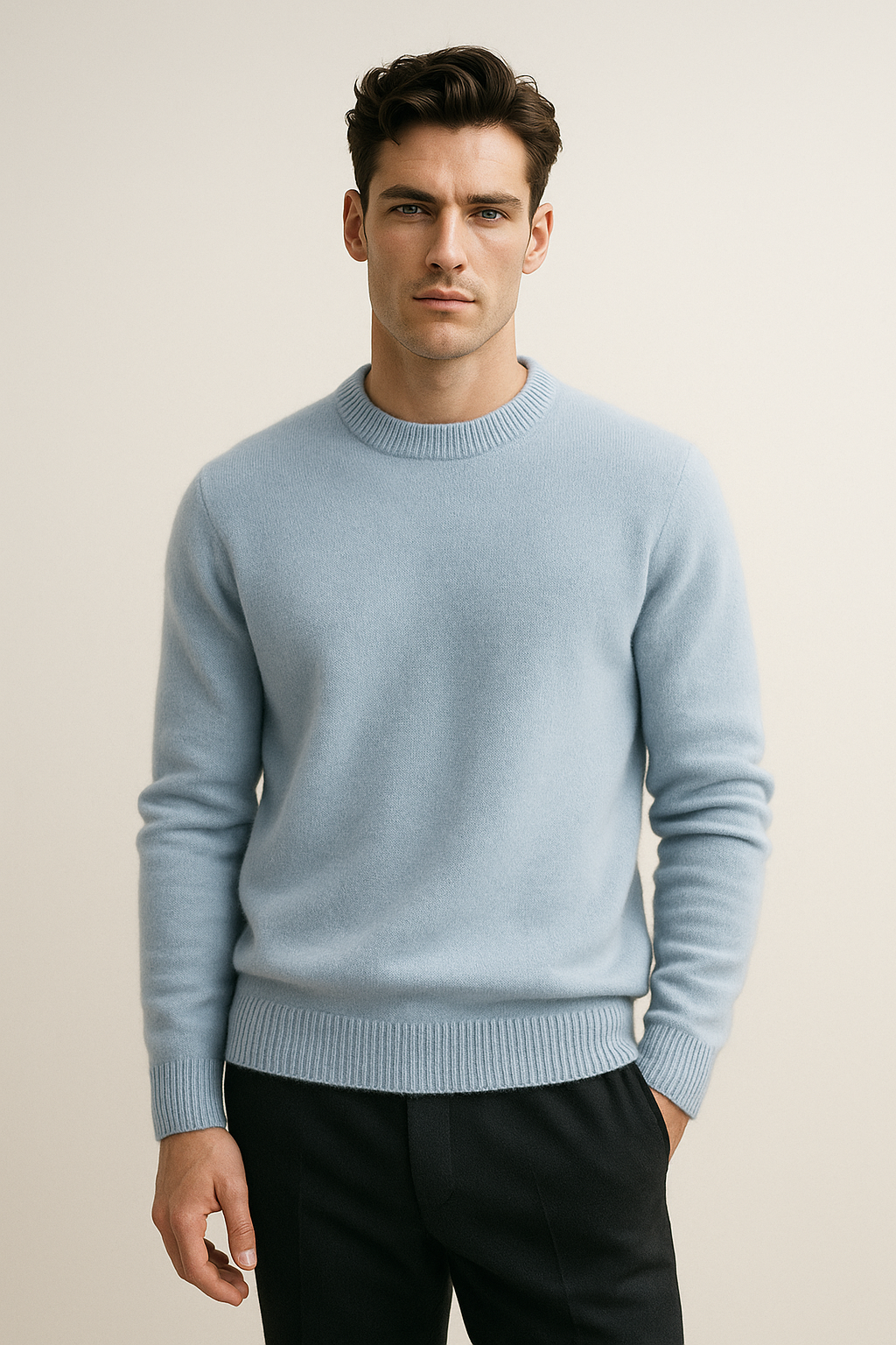 Taviani Cashmere Knit Light Blue