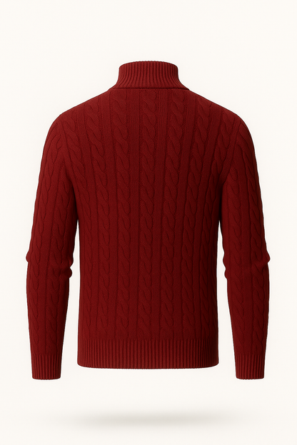 Medici Cable Knit Burgundy