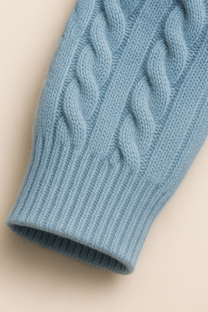 Medici Cable Knit Light Blue