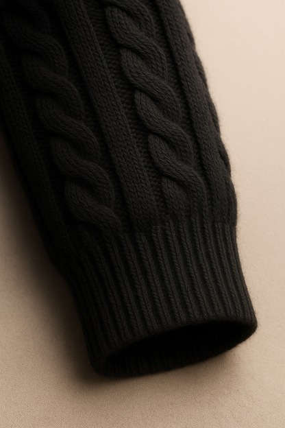 Medici Cable Knit Black