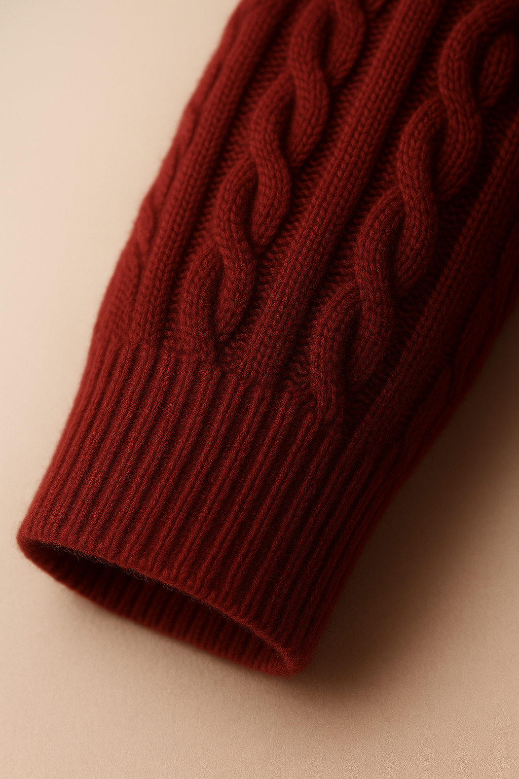 Medici Cable Knit Burgundy