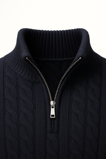 Medici Cable Knit Navy