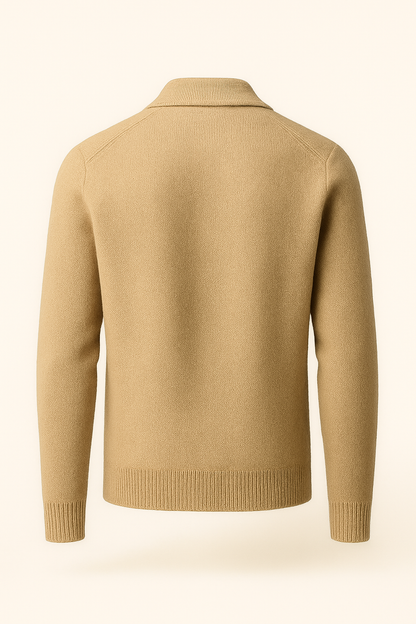 Lorenzo Cashmere Cardigan Beige