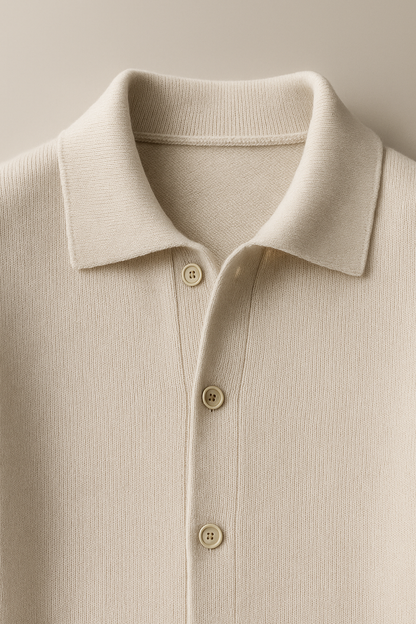 Lorenzo Cashmere Cardigan Ivory