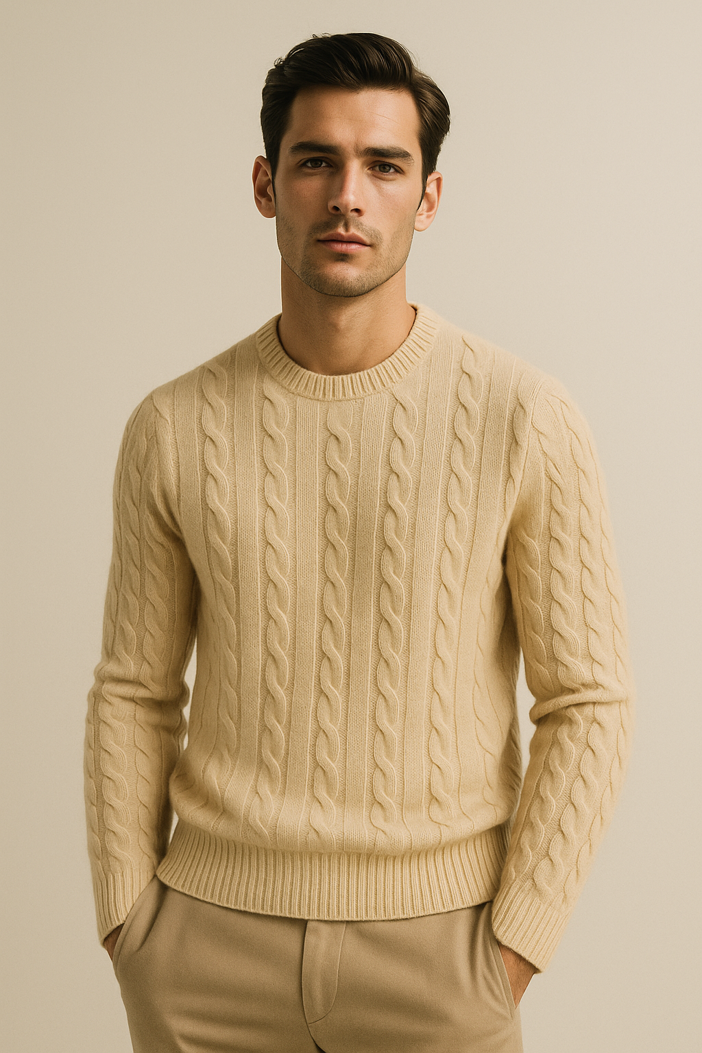 Soreno Cashmere Knit Beige