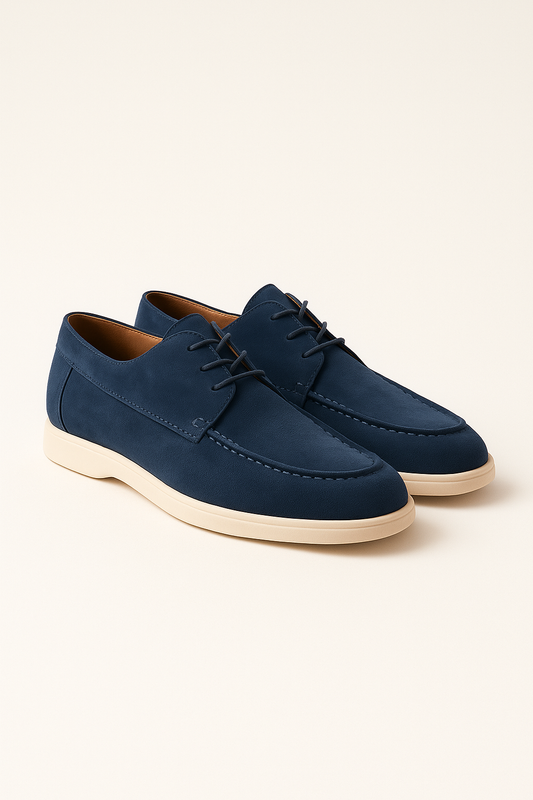 Maretti Suede Lace Shoes Navy