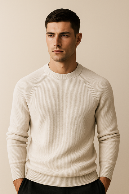 Ravello Wool Crewneck Beige