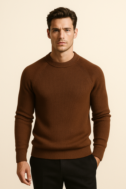 Ravello Wool Crewneck Brown