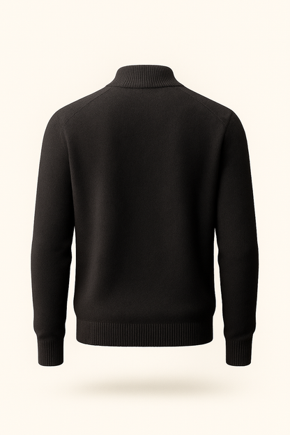Lorenzi Cashmere Cardigan Black