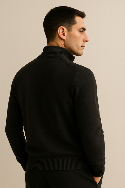 Lorenzi Cashmere Cardigan Black