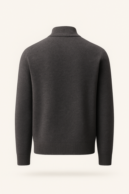 Lorenzi Cashmere Cardigan Dark Grey