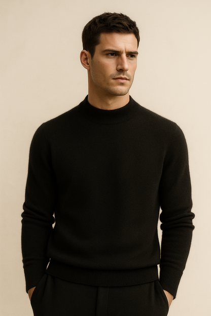 Marenzo Cashmere Crewneck Black