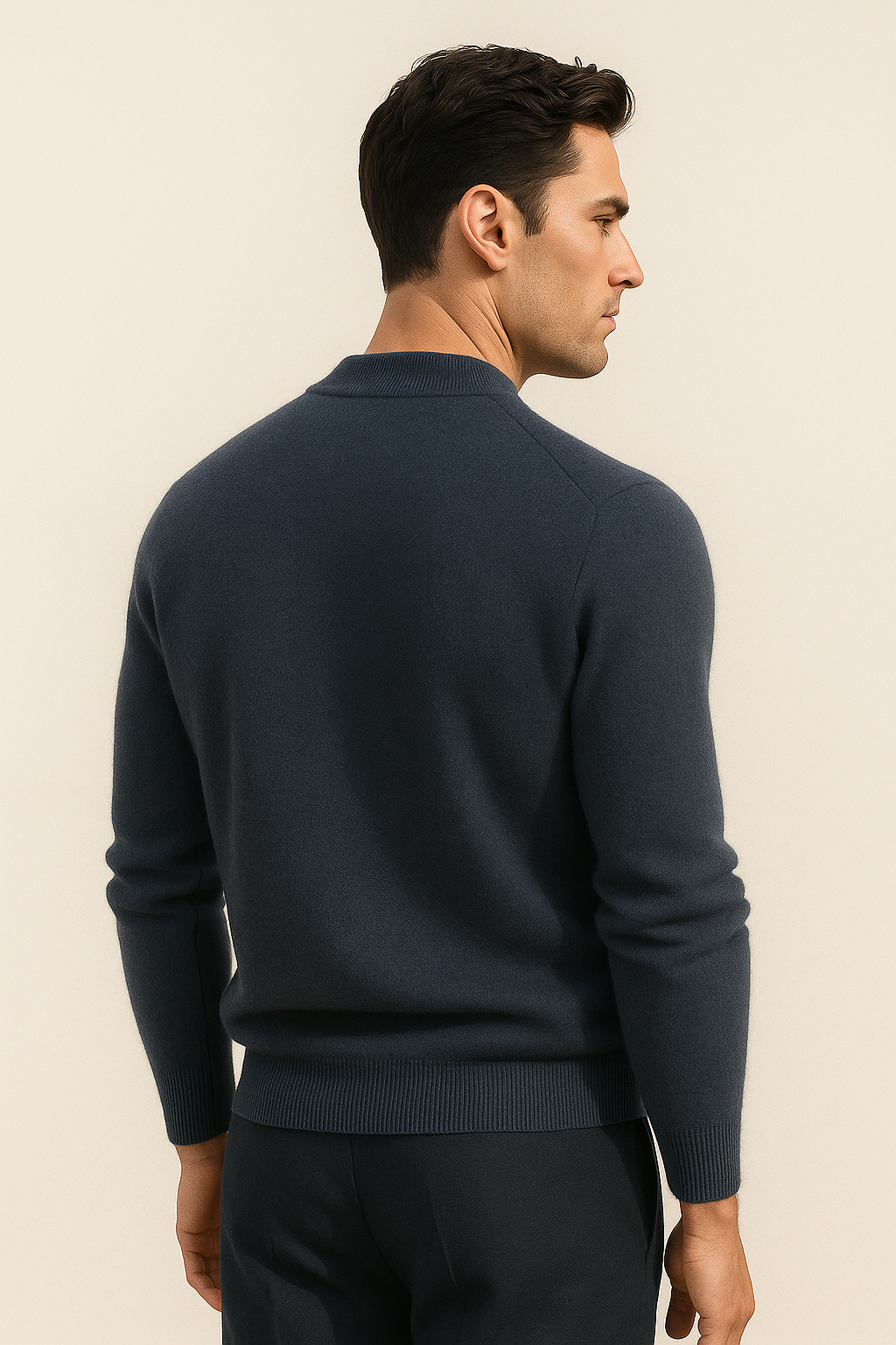 Marenzo Cashmere Crewneck Blue