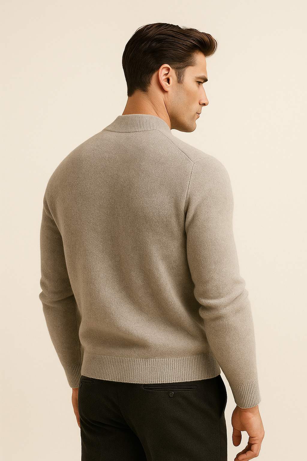 Marenzo Cashmere Crewneck Grey