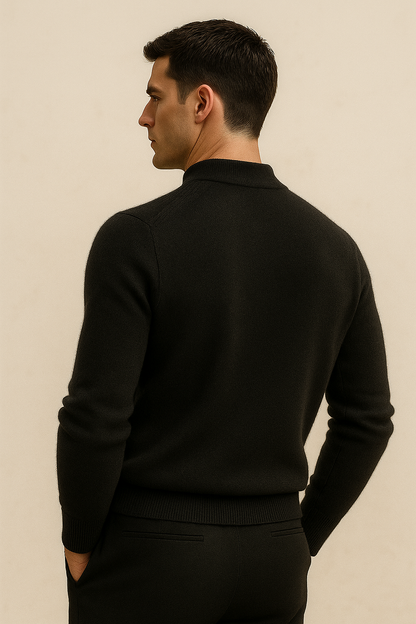 Marenzo Cashmere Crewneck Black