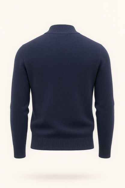 Marenzo Cashmere Crewneck Navy