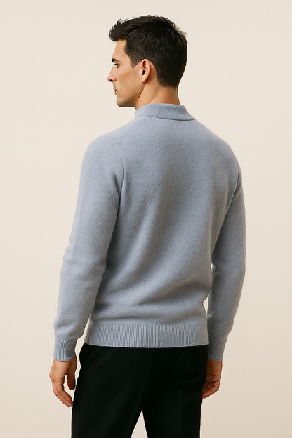 Marenzo Cashmere Crewneck Light Blue