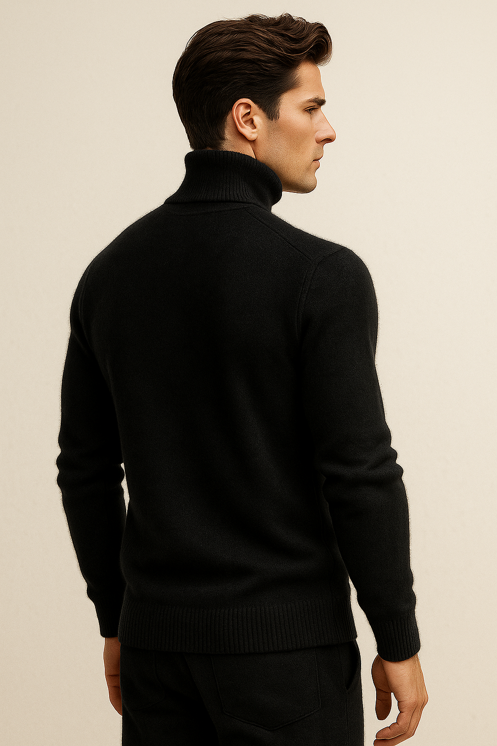 Avenzo Cashmere Turtleneck Black