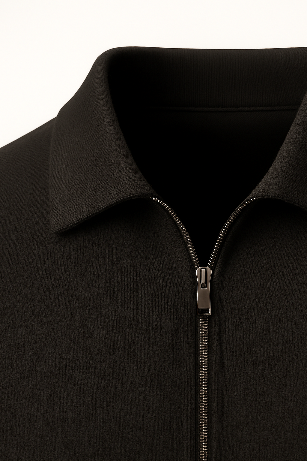 Carvelli Merino Zip Sweater Black