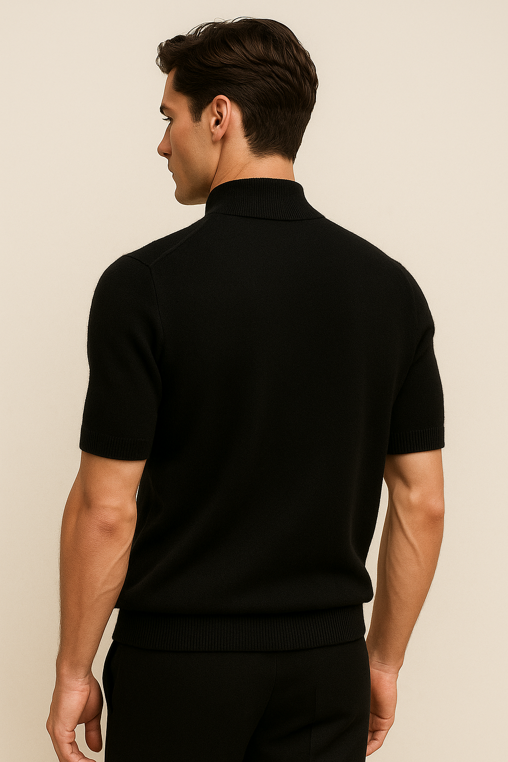 Lucerio Cashmere T-Shirt Black
