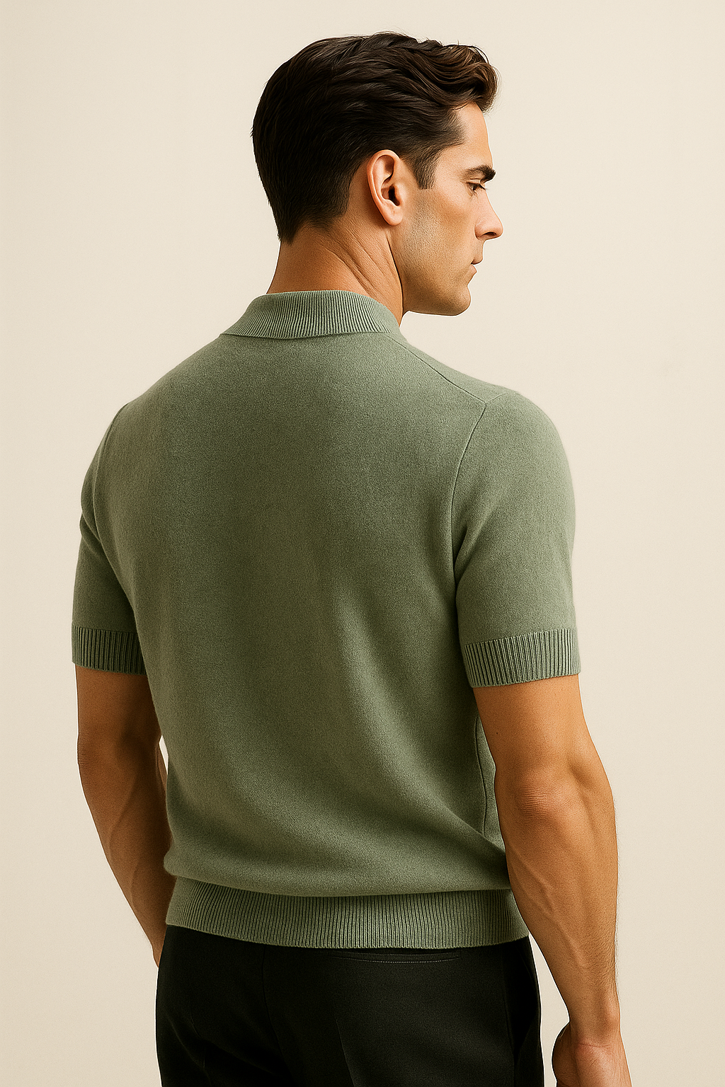 Lucerio Cashmere T-Shirt Sage Green