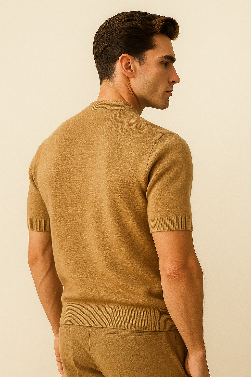 Lucerio Cashmere T-Shirt Camel