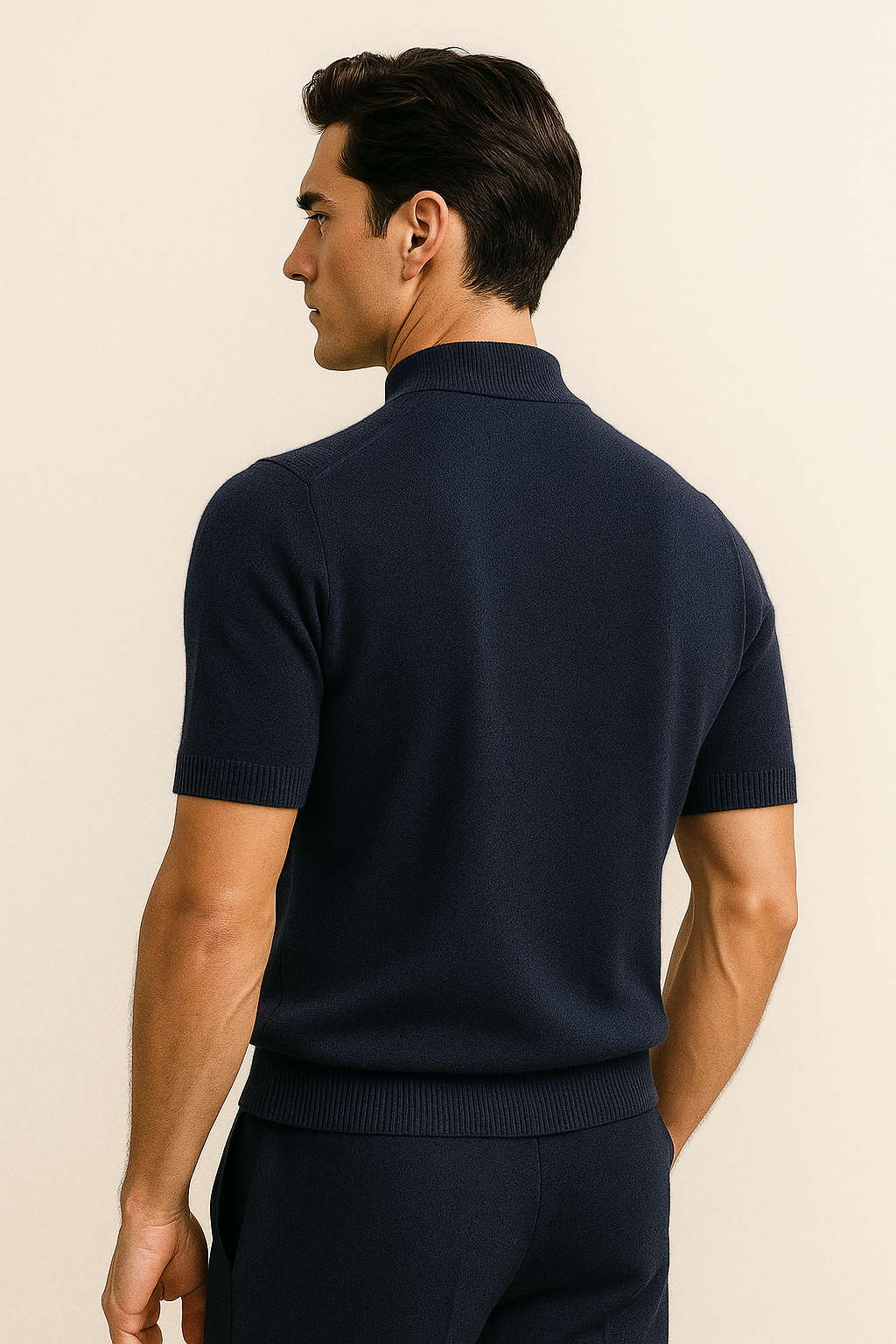 Lucerio Cashmere T-Shirt Navy
