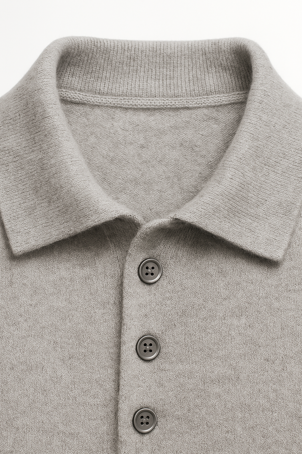 Alessandro Merino Polo Sweater Grey