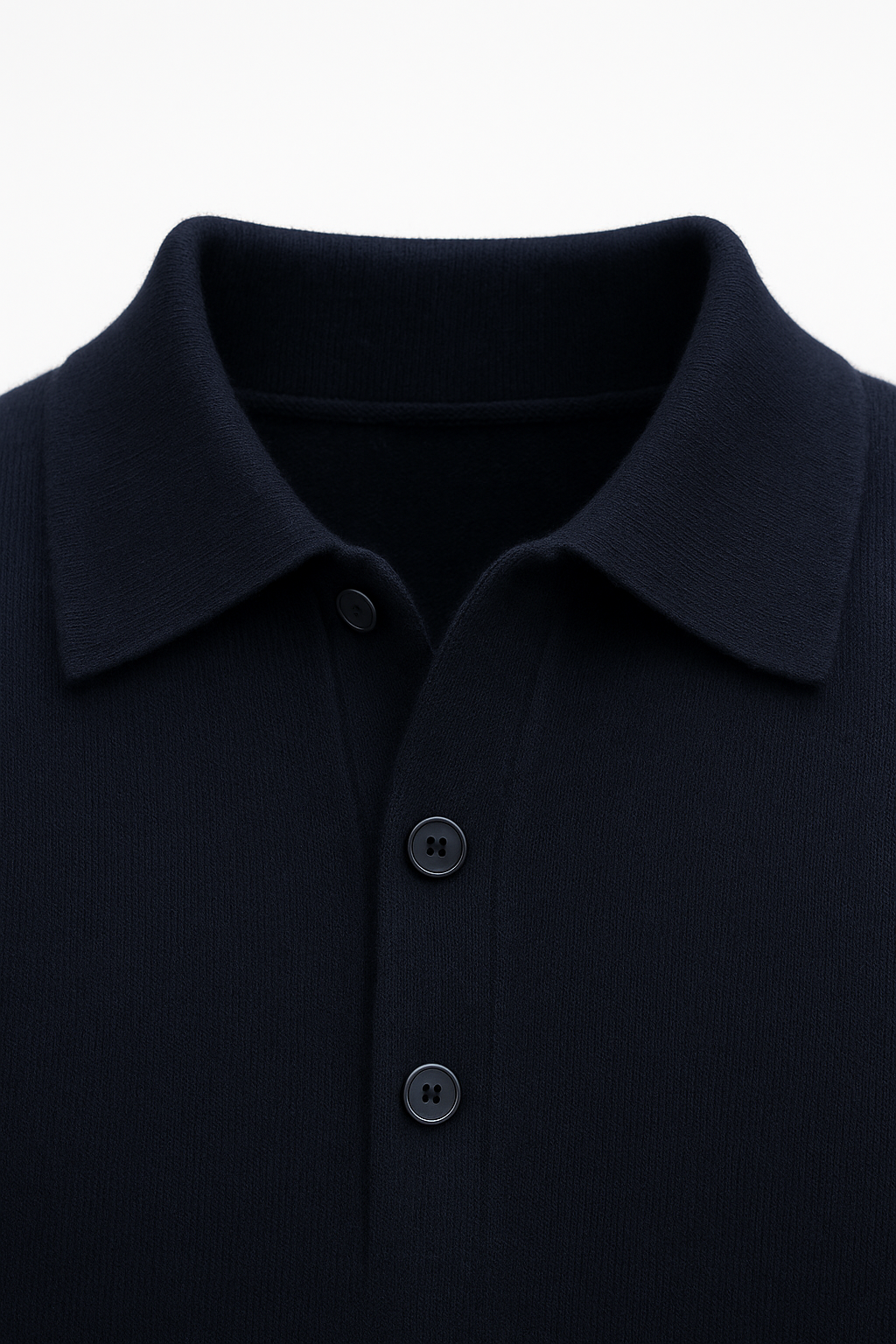 Alessandro Merino Polo Sweater Navy