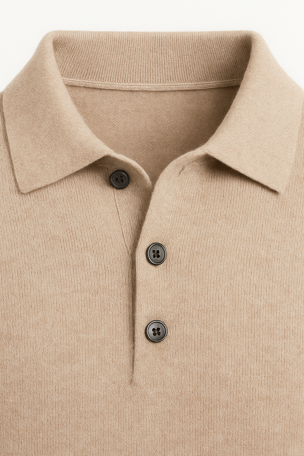 Alessandro Merino Polo Sweater Taupe