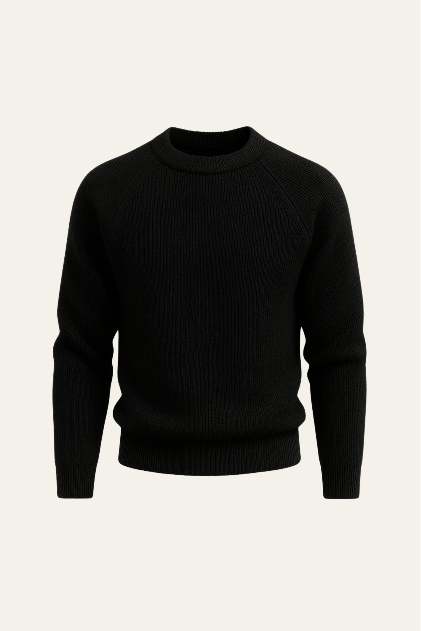 Ravello Wool Crewneck Black
