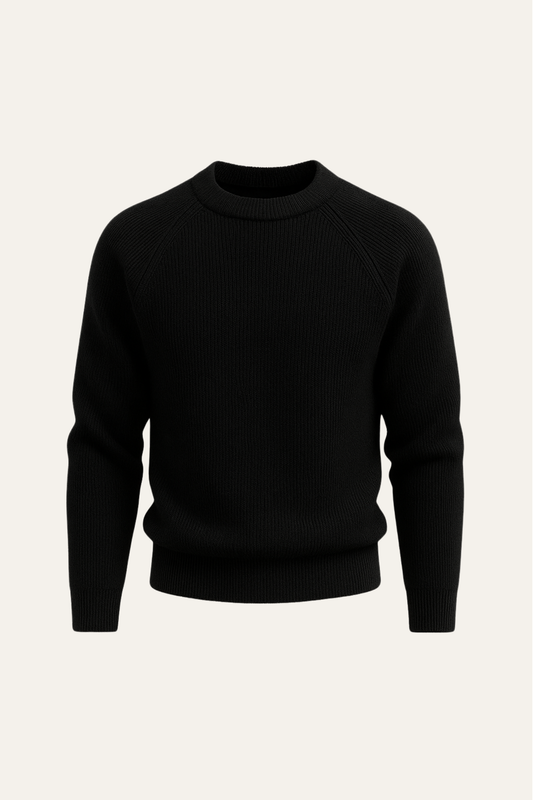 Ravello Wool Crewneck Black