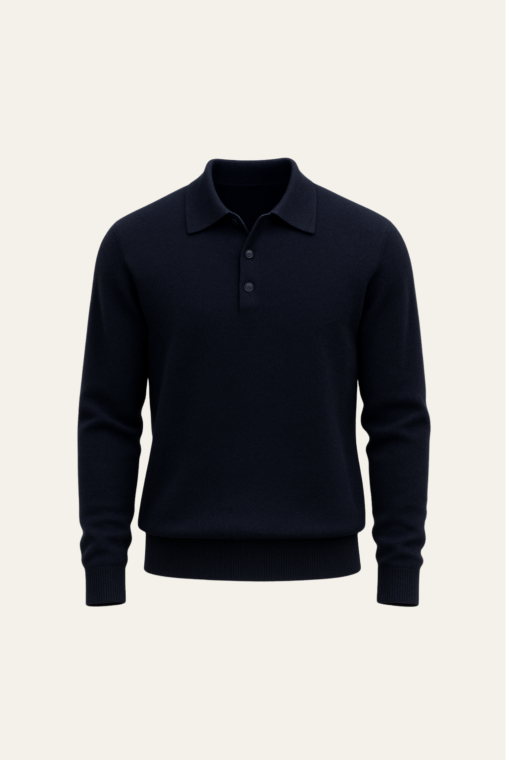 Alessandro Merino Polo Sweater Navy