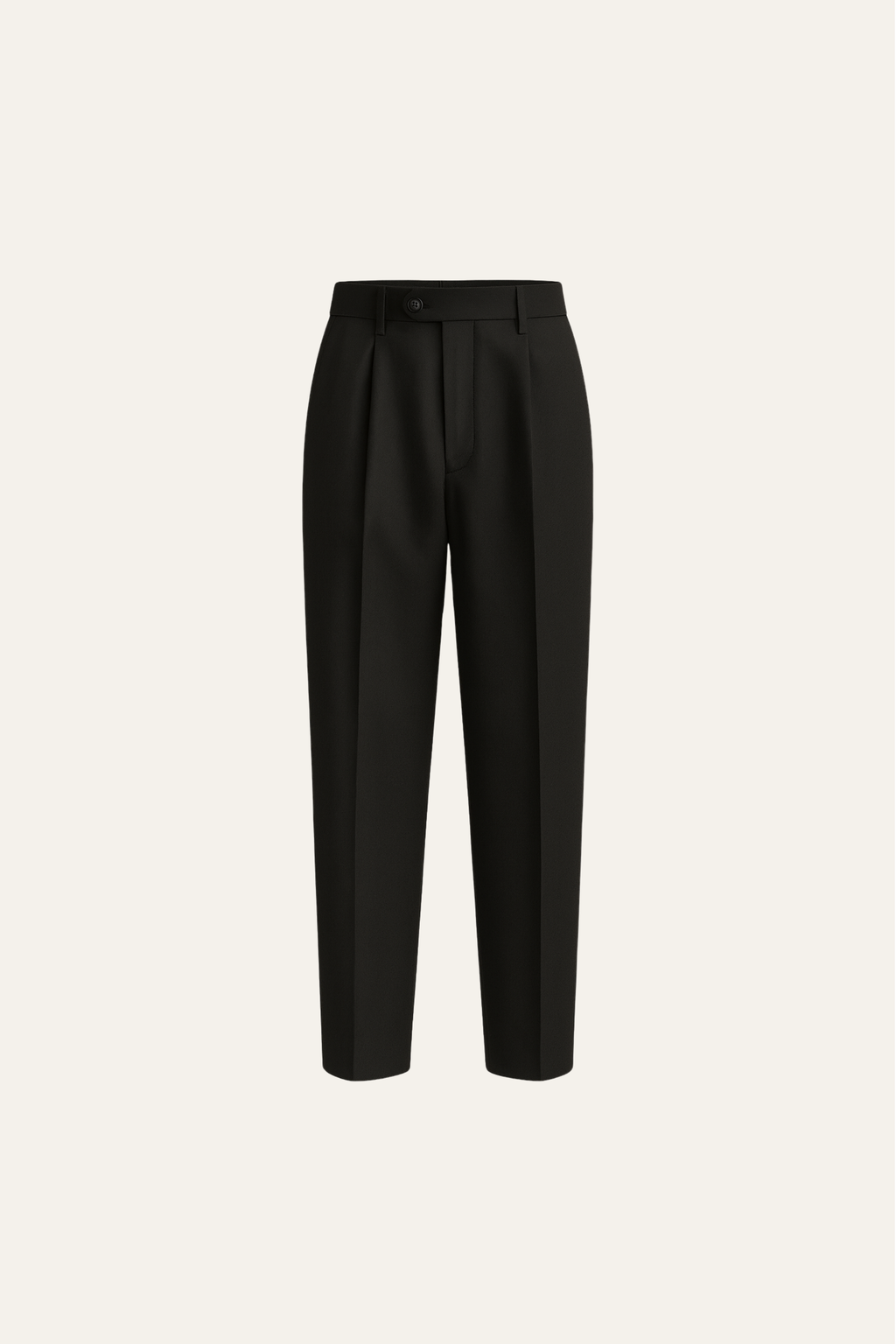 Valenti Gabardine Cotton Pantalon Black