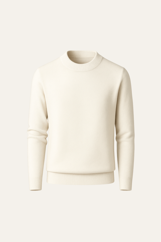 Marenzo Cashmere Crewneck Ivory