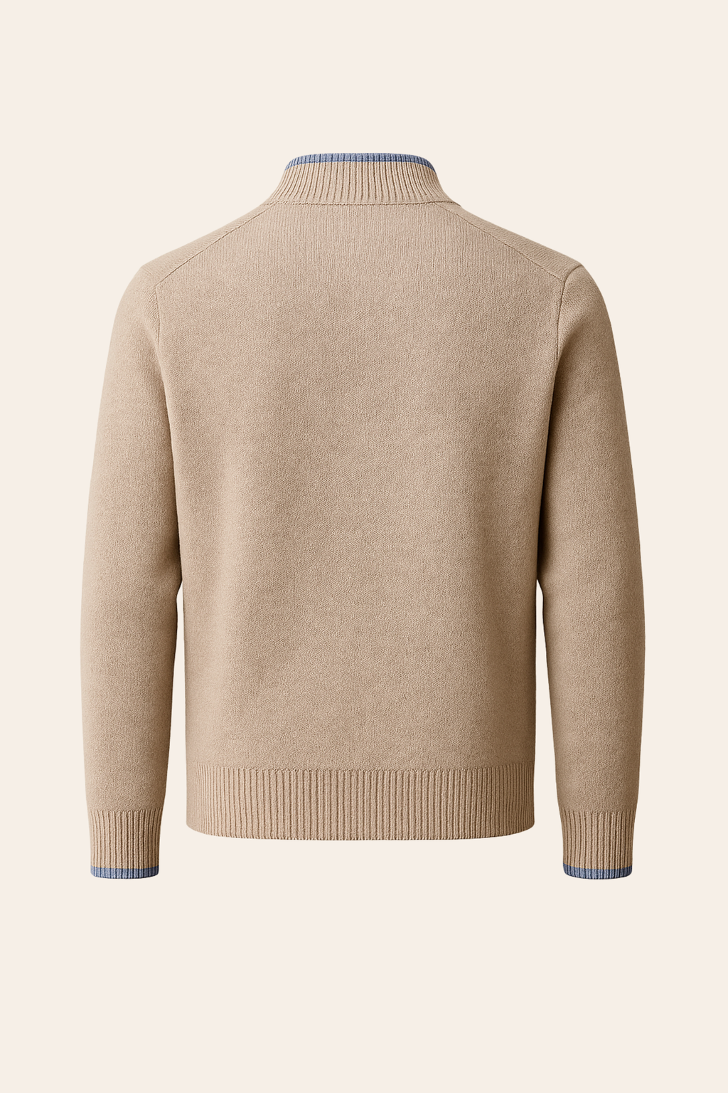 Terenzo Zip Cardigan Beige