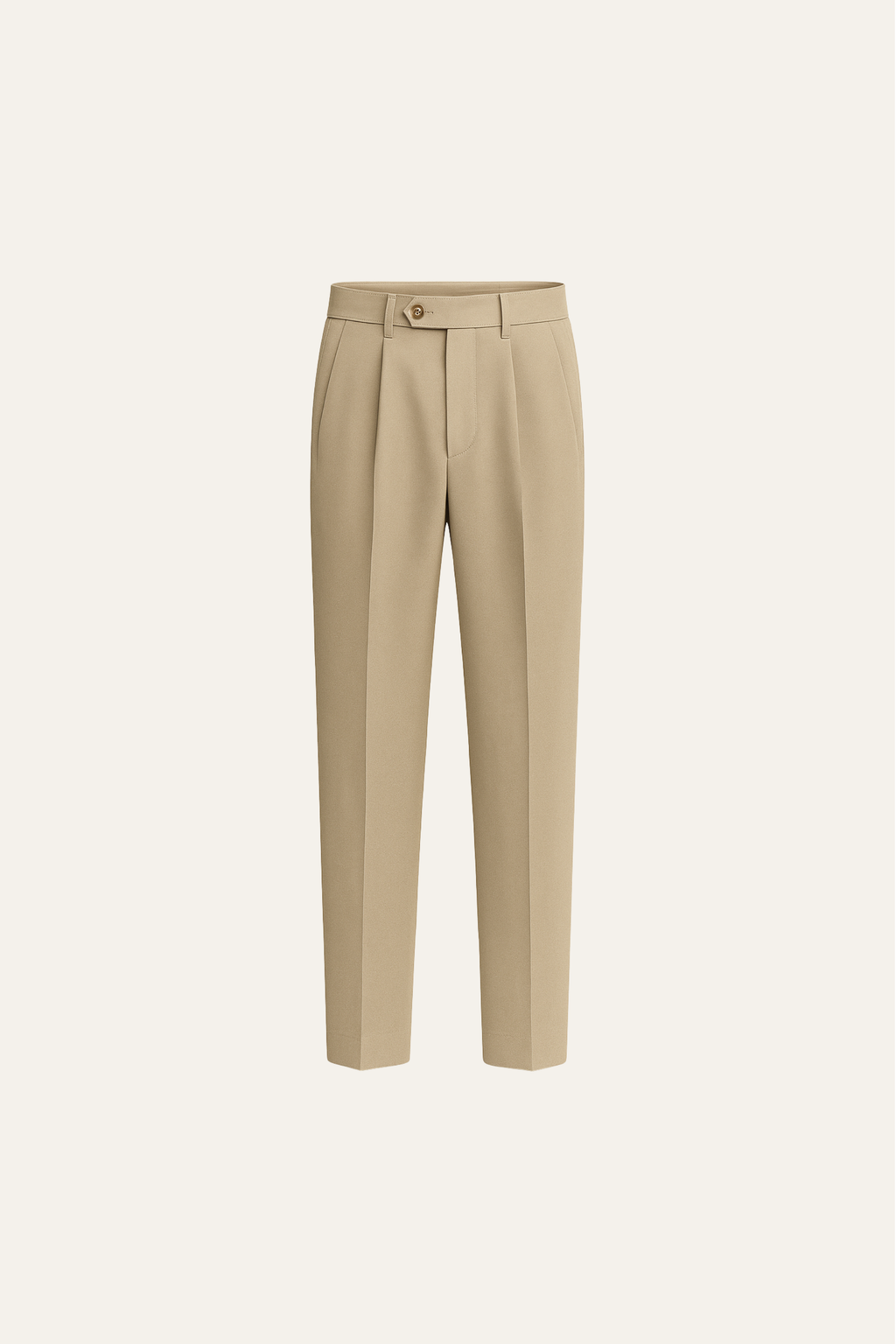 Valenti Gabardine Cotton Pantalon Sand