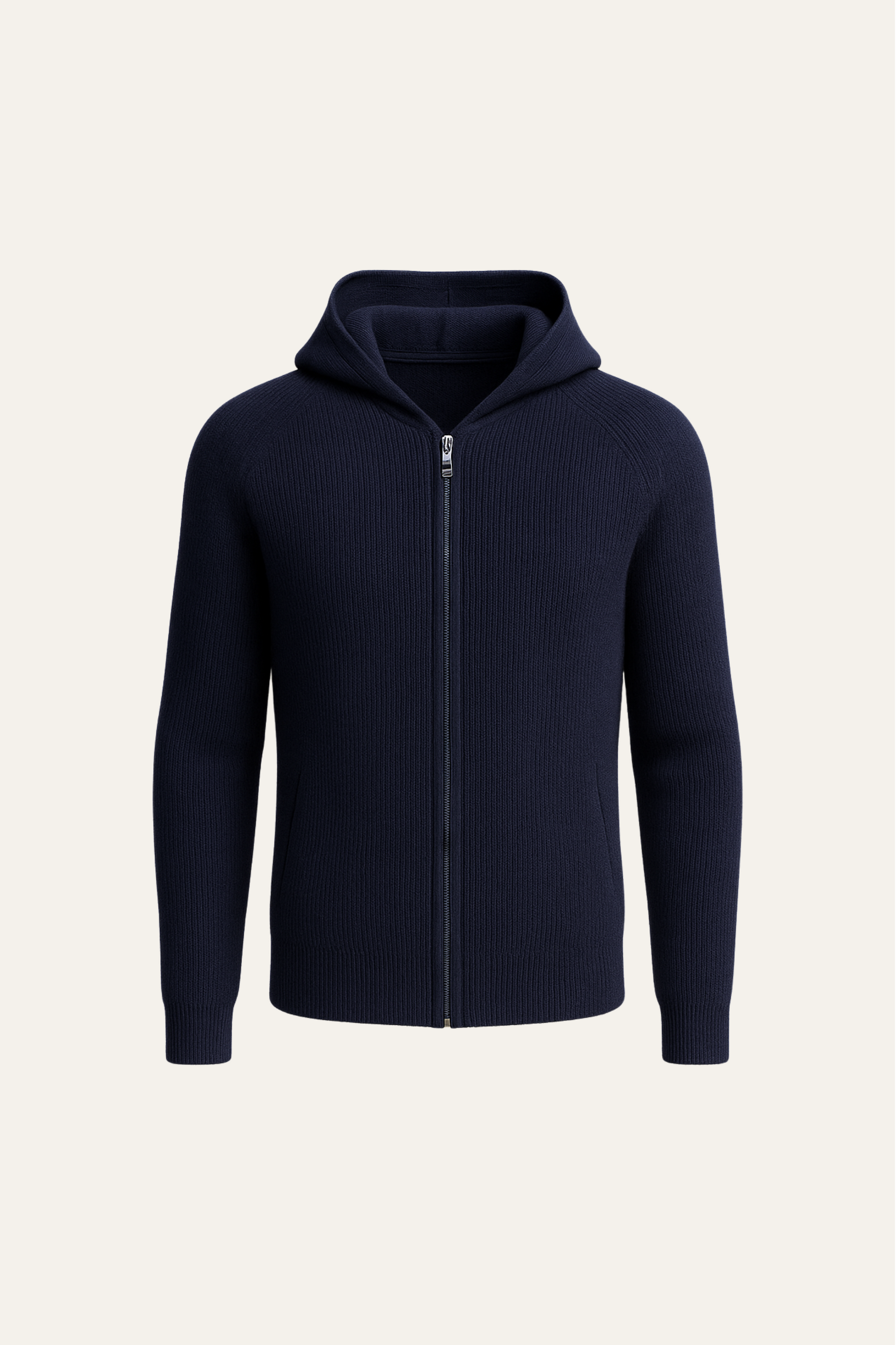Amalfi Merino Hooded Sweater Navy