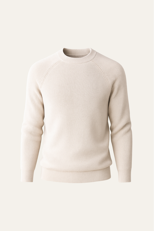 Ravello Wool Crewneck Beige