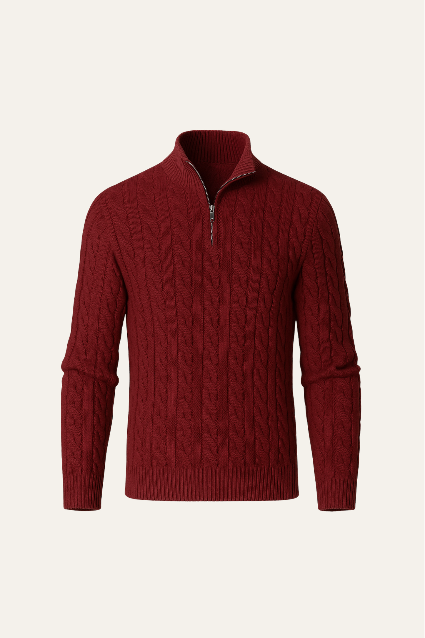 Medici Cable Knit Burgundy