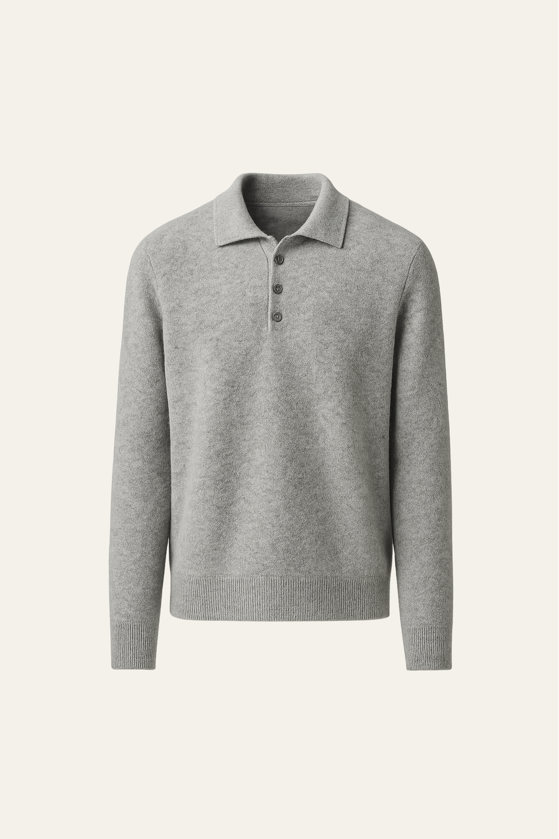 Alessandro Merino Polo Sweater Grey